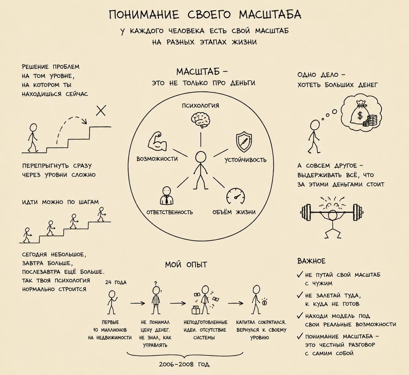 Понимание своего масштаба